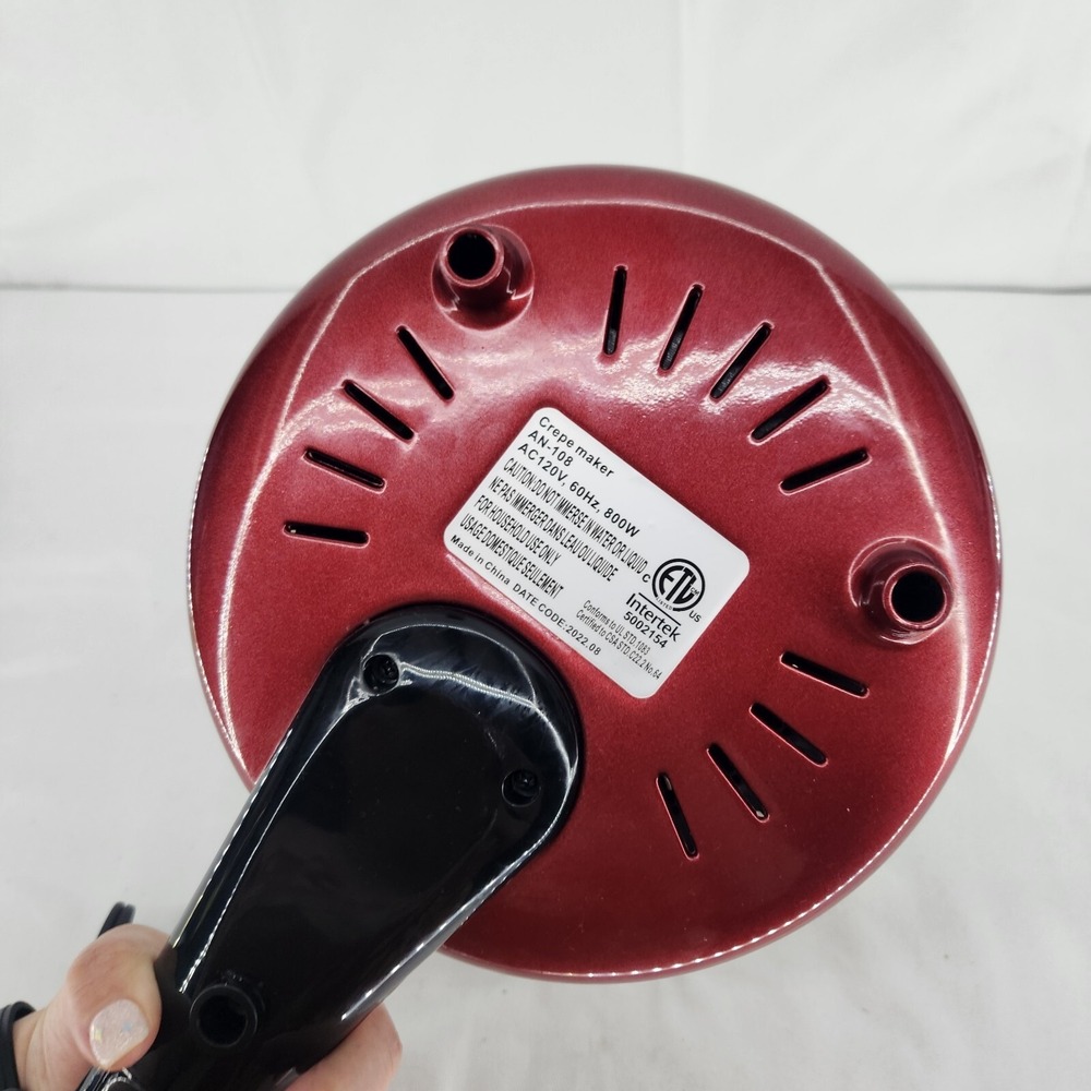 Electric Crepe Maker AN-108 Red Tested - Picture 3 of 8